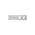 Immagine di Gessi HI-FI LINEAR miscelatore termostatico a due funzioni simultanee, con pulsanti on-off, senza corpo incasso, finitura cromo 63012#031