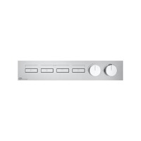 Immagine di Gessi HI-FI LINEAR miscelatore termostatico a quattro funzioni simultanee, con pulsanti on-off, senza corpo incasso, finitura cromo 63016#031
