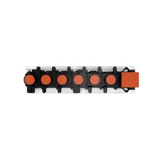Immagine di Gessi Parte incasso per miscelatore termostatico a cinque funzioni, con attacchi da 3/4" 63017#031