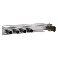 Immagine di Gessi Parte incasso per miscelatore termostatico a mensola a quattro funzioni, con attacchi da 1/2" 63025#031