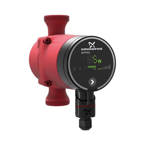 Immagine di Grundfos ALPHA1 20-45 N 150 Circolatore a rotore bagnato a velocità variabile per impianti di acqua calda sanitaria, bocche filettate G 1" 1/4, prevalenza max 4.5 m 98475986