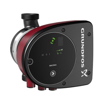 Immagine di Grundfos MAGNA1 25-60 Circolatore elettronico a rotore bagnato ad alta efficienza per impianti di riscaldamento e condizionamento, versione singola con bocche filettate G 1" 1/2, prevalenza max 6 m 99221217