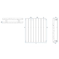 Immagine di Irsap PIANO radiatore verticale 12 elementi H.70 L.68 P.3,8 cm, colore bianco PI107001201IR01A01