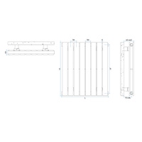 Immagine di Irsap PIANO 2 radiatore verticale 16 elementi H.52 L.90,4 P.4,6 cm, colore bianco PI205201601IR01A01