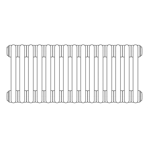 Immagine di Irsap TESI 6 radiatore 15 elementi H.40 L.67,5 P.21,5 cm, colore bianco RT604001501IRNON01