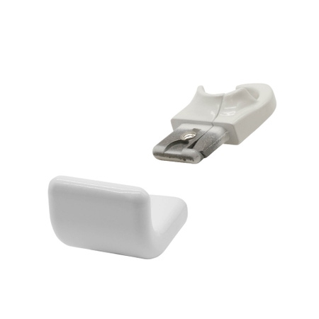 Immagine di Irsap appendiuno gancio e appendino applicabile su radiatori Tesi, colore bianco standard finitura lucido APPATVERC01-APPAPUNOC01