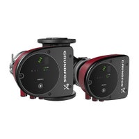 Immagine di Grundfos MAGNA1 D 32-100 F Circolatore elettronico a rotore bagnato ad alta efficienza per impianti di riscaldamento e condizionamento, versione gemellare con bocche flangiate DN 32, prevalenza max 10 m 99221242