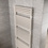 Immagine di Irsap FLAUTO 2 scaldasalviette doppio, 76 tubi, 4 intervalli,155,8x55,6x6,2 cm, bianco whisper peach finitura lucido FDL055B36IR01NNN01
