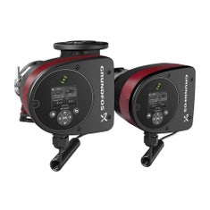 Immagine di Grundfos MAGNA3 D 32-60 F Circolatore elettronico a rotore bagnato intelligente ad alta efficienza per impianti di riscaldamento e condizionamento, versione gemellare con bocche flangiate DN 32, prevalenza max 6 m 98333860