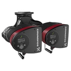 Immagine di Grundfos MAGNA3 D 40-80 F Circolatore elettronico a rotore bagnato intelligente ad alta efficienza per impianti di riscaldamento e condizionamento, versione gemellare con bocche flangiate DN 40, prevalenza max 8 m 97924463