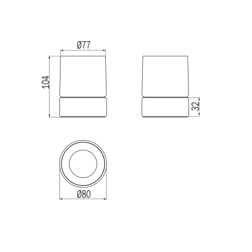 Immagine di Inda MITO portabicchiere da appoggio con bacinella in vetro satinato, finitura cromo A20010CR21