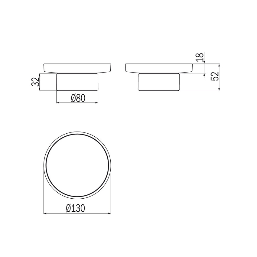 Immagine di Inda MITO portasapone da appoggio con bacinella in vetro satinato, finitura cromo A20020CR21