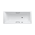 Immagine di Kaldewei PURO STAR vasca rettangolare L.160 P.70 cm, con troppopieno laterale e predisposizione per montaggio maniglie, in acciaio smaltato, colore bianco alpino 258600010001