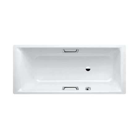 Immagine di Kaldewei PURO STAR vasca rettangolare L.160 P.70 cm, con predisposizione per montaggio maniglie, in acciaio smaltato, colore bianco alpino 258500010001