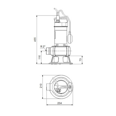 Grundfos pompa sommergibile acque nere UNILIFT AP35B.50.06.A1.V 96004562