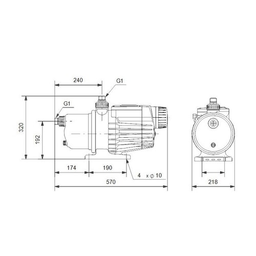Immagine di Grundfos MQ 3-45 Unità booster autoadescante compatta per aumento pressione in applicazioni domestiche, prevalenza max 45 m 96515415