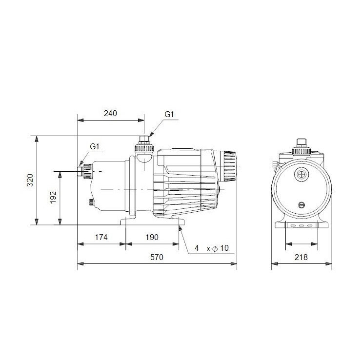 Immagine di Grundfos MQ 3-45 Unità booster autoadescante compatta per aumento pressione in applicazioni domestiche, prevalenza max 45 m 96515415