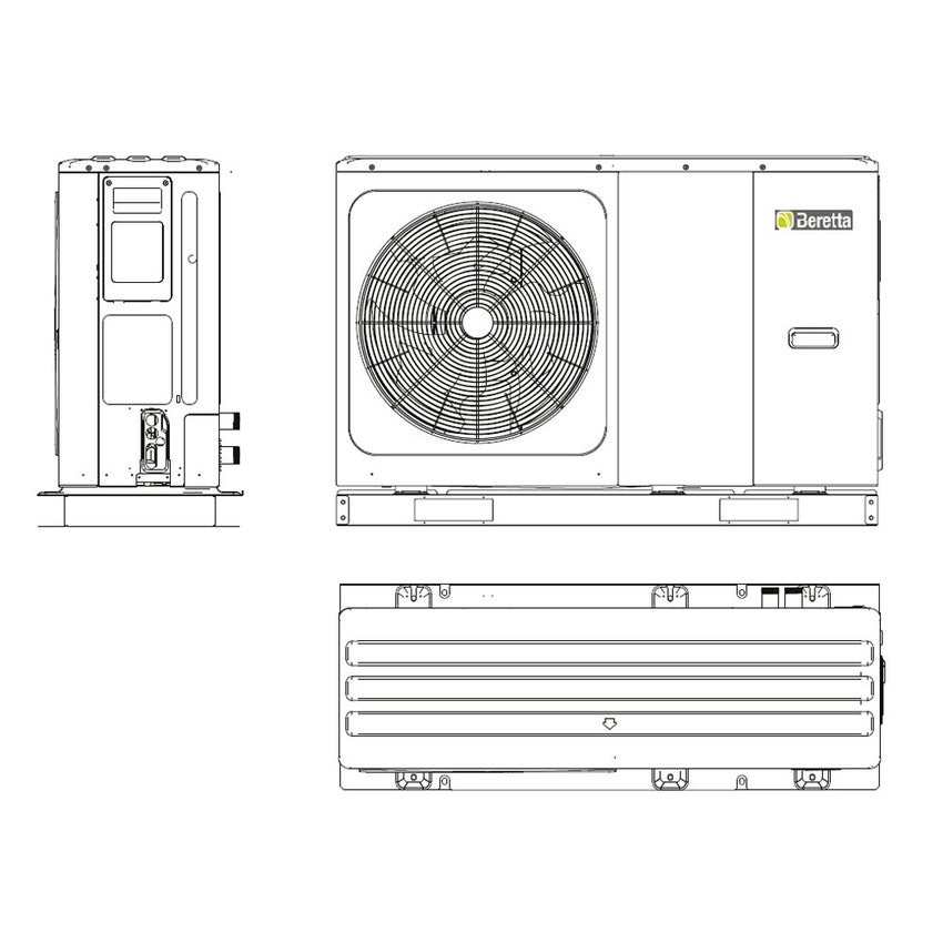 Immagine di Beretta HYDRO UNIT M 014T Pompa di calore idronica aria-acqua trifase 20203674