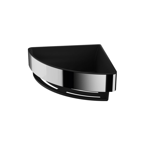 Immagine di Inda Angolare con bacinella antibatterica, antiscivolo e anti-UV, estraibile, colore nero finitura opaco AV231AAL08