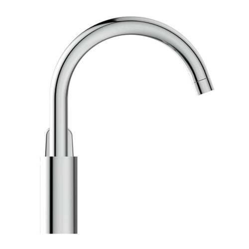 Immagine di Ideal Standard CERAFLEX miscelatore monocomando da appoggio su lavello, bocca di erogazione orientabile, finitura cromo B1727AA