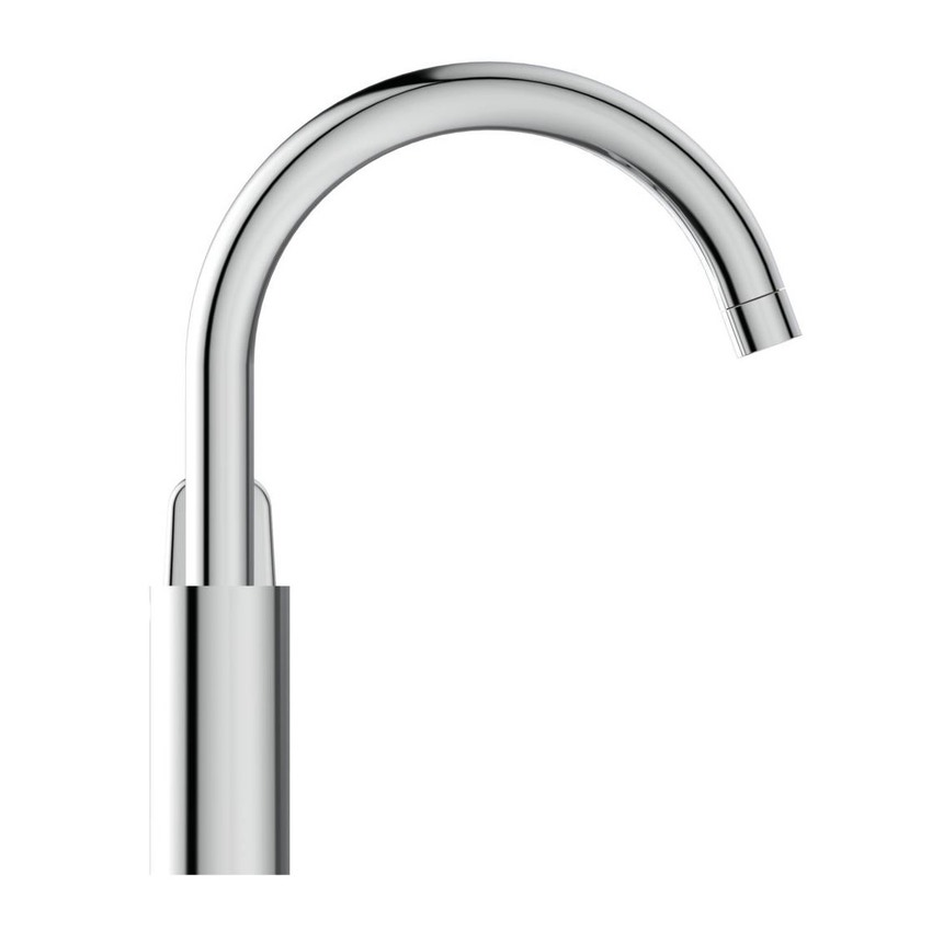 Immagine di Ideal Standard CERAFLEX miscelatore monocomando da appoggio su lavello, bocca di erogazione orientabile, finitura cromo B1727AA