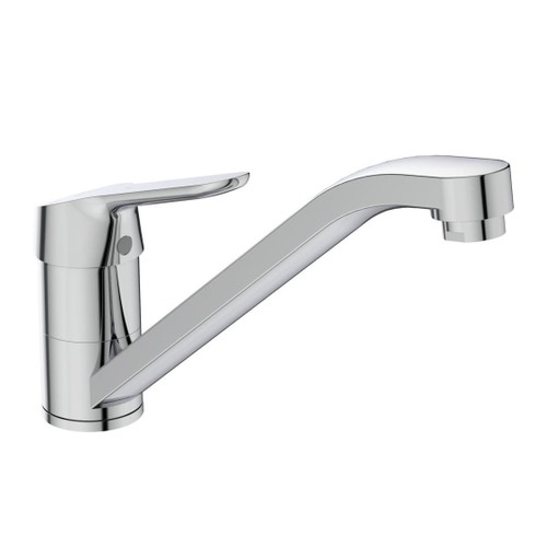 Immagine di Ideal Standard CERAFLEX miscelatore monocomando da appoggio su lavello, bocca di erogazione orientabile, finitura cromo BC129AA