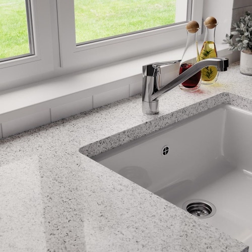 Immagine di Ideal Standard CERAFLEX miscelatore per lavello per installazione sottofinestra, finitura cromo BC132AA