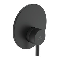 Immagine di Ideal Standard CERALINE miscelatore doccia, ad incasso, con corpo incasso incluso, colore nero finitura opaco A6940XG
