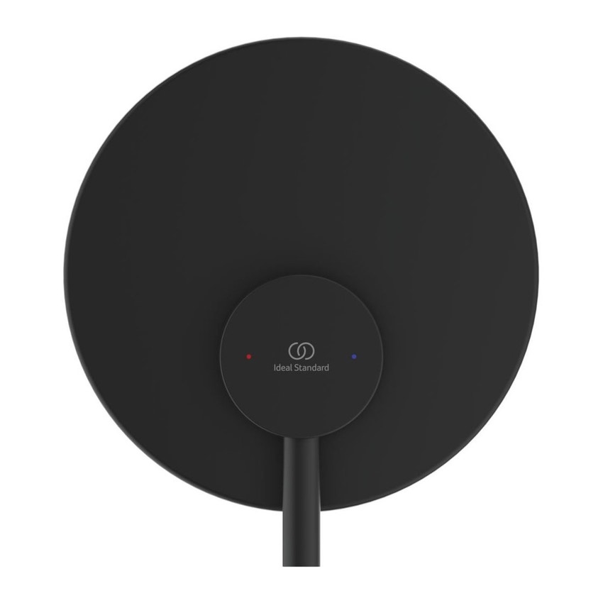 Immagine di Ideal Standard CERALINE miscelatore doccia, ad incasso, con corpo incasso incluso, colore nero finitura opaco A6940XG