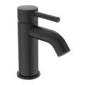 Immagine di Ideal Standard CERALINE miscelatore lavabo P.15 cm, con asta di comando e scarico piletta da 1-1/4", colore nero finitura opaco BC193XG