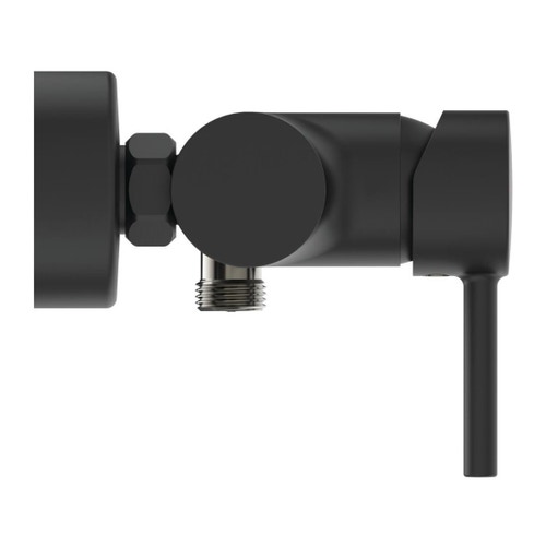 Immagine di Ideal Standard CERALINE miscelatore monocomando per doccia, senza accessori, colore nero finitura opaco BC200XG