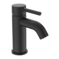 Immagine di Ideal Standard CERALINE miscelatore lavabo P.15 cm, senza asta di comando e scarico piletta, colore nero finitura opaco BC268XG