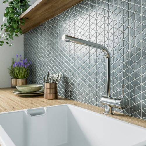 Immagine di Ideal Standard CERALOOK miscelatore monocomando da appoggio su lavello, con bocca di erogazione orientabile, finitura cromo BC174AA