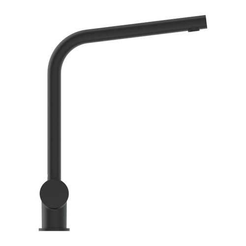 Immagine di Ideal Standard CERALOOK miscelatore monocomando da appoggio su lavello, con bocca di erogazione orientabile, colore nero finitura opaco BC174XG
