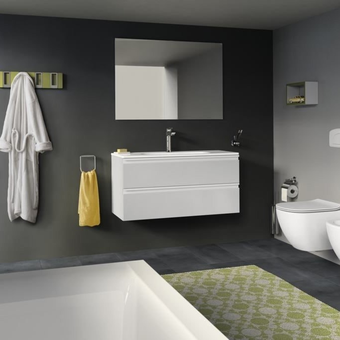 Immagine di Ideal Standard CERAMIX miscelatore grande monocomando lavabo, con asta di comando e scarico piletta, finitura cromo A6544AA