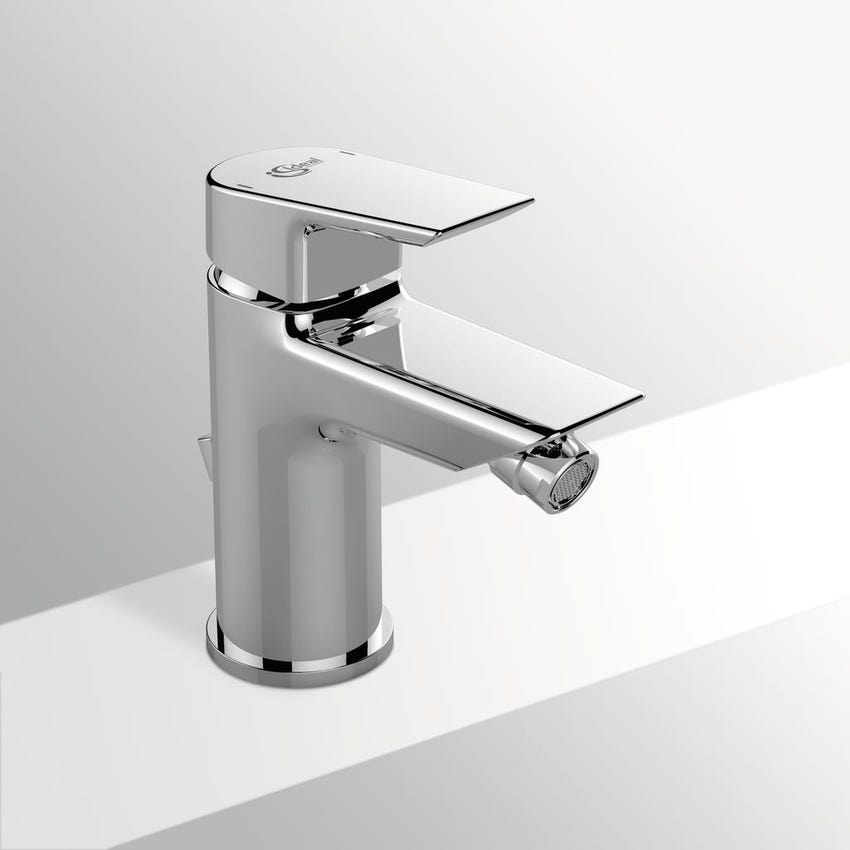 Immagine di Ideal Standard CERAMIX miscelatore monocomando bidet, con asta di comando e scarico piletta, finitura cromo A6545AA