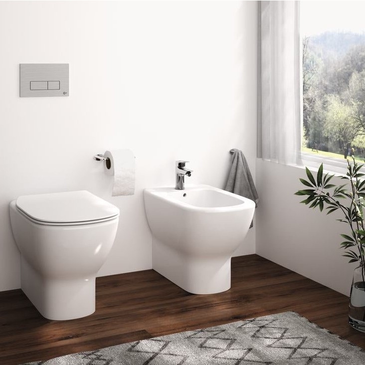 Immagine di Ideal Standard CERAMIX miscelatore monocomando bidet, con asta di comando e scarico piletta, finitura cromo A6545AA