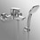 Immagine di Ideal Standard CERAMIX miscelatore monocomando per esterno vasca/doccia, finitura cromo A6547AA