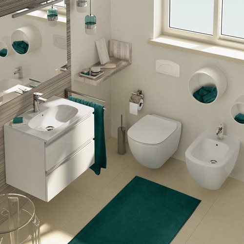 Immagine di Ideal Standard CERAMIX miscelatore monocomando H.16 cm per lavabo, con asta di comando e scarico piletta, con sistema EasyFix, finitura cromo A6550AA