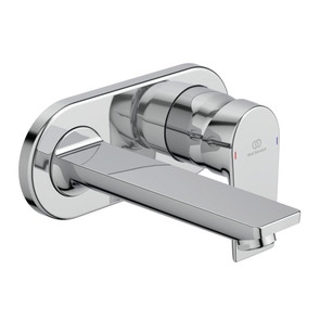 Immagine di Ideal Standard CERAMIX miscelatore monocomando lavabo per installazione a parete, solo parti esterne, finitura cromo A6554AA