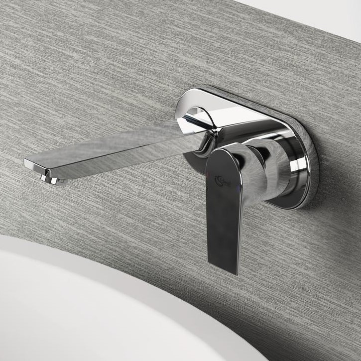 Immagine di Ideal Standard CERAMIX miscelatore monocomando lavabo per installazione a parete, solo parti esterne, finitura cromo A6554AA