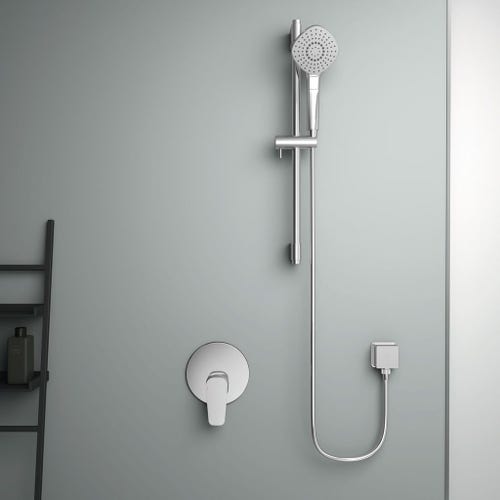 Immagine di Ideal Standard CERAPLAN III miscelatore monocomando ad incasso per doccia, finitura cromo A6382AA
