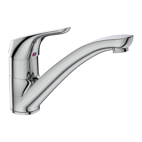 Immagine di Ideal Standard CERASPRINT miscelatore monocomando da appoggio su lavello, bocca di erogazione orientabile, finitura cromo B5344AA