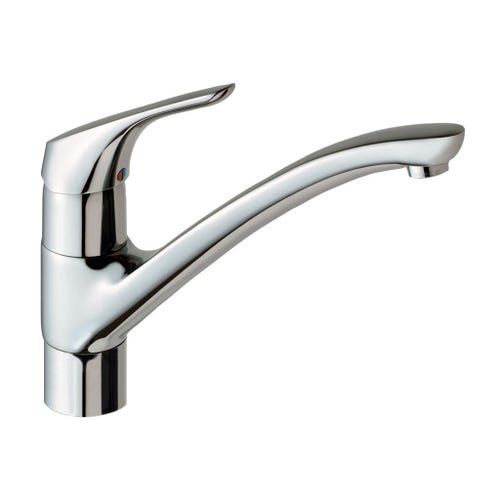 Immagine di Ideal Standard CERASPRINT miscelatore monocomando da appoggio su lavello, bocca di erogazione orientabile, finitura cromo B6917AA