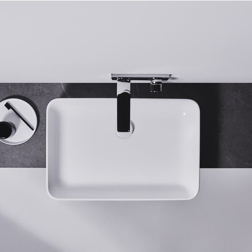 Immagine di Ideal Standard CONCA lavabo rettangolare da appoggio L.60 cm, senza troppopieno, colore bianco seta finitura opaco T3698V1