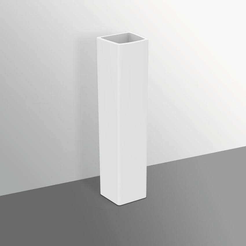Immagine di Ideal Standard CONCA colonna per installazioni freestanding per lavabi d'appoggio T3696V1 e T3698V1, colore bianco seta finitura opaco T3880V1