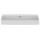 Immagine di Ideal Standard CONCA lavabo smaltato rettangolare sospeso o da appoggio L.100 cm, monoforo, con troppopieno, colore bianco seta finitura opaco T3693V1
