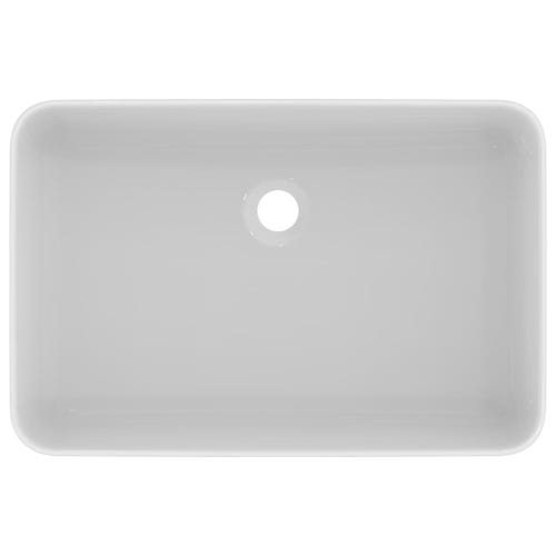 Immagine di Ideal Standard CONCA lavabo rettangolare da appoggio L.60 cm, senza troppopieno, colore bianco finitura lucido T369801