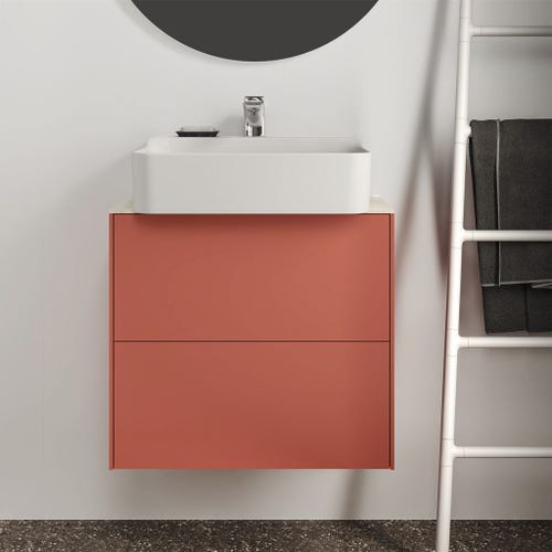 Immagine di Ideal Standard CONCA lavabo smaltato rettangolare sospeso o da appoggio L.50 cm, monoforo, senza troppopieno, colore bianco finitura lucido T378501