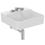 Immagine di Ideal Standard CONCA lavabo smaltato rettangolare sospeso o da appoggio L.50 cm, 3 fori, senza troppopieno, colore bianco finitura lucido T378601